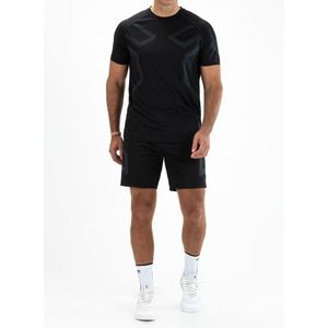 Sjeng Sports - Nielson - T-Shirt - Blauw met Geometrische Print - Korte Mouw