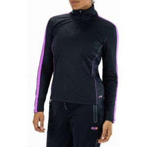 Sjeng Sports - Hinde Lady T-Shirt Lange Mouw - Donkerblauw - Microfleece