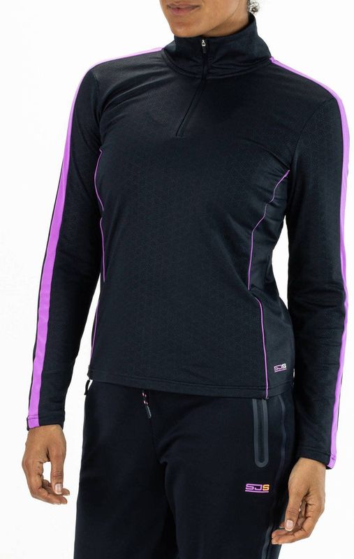 Sjeng Sports - Hinde Lady T-Shirt Lange Mouw - Donkerblauw - Microfleece