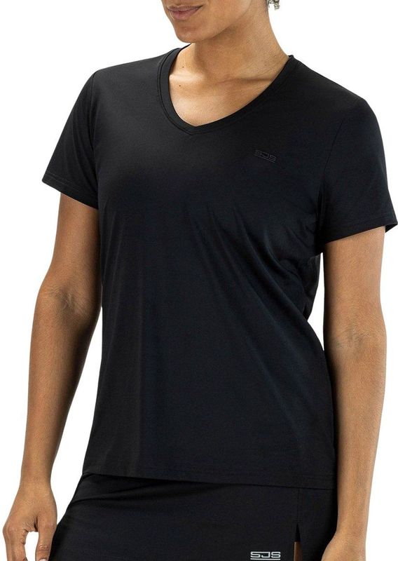 Sjeng Sports - Ines Lady - T-Shirt - Zwart - Korte Mouw