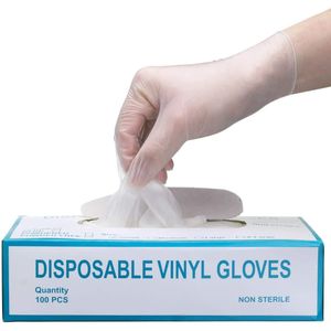 Vinyl - Poedervrije Handschoenen - Wit - 100 stuks