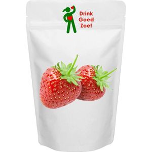 Gezonde Limonade poeder aardbei suikervrij zonder kunstmatige zoetstoffen biologisch Drink Goed Zoet aardbeismaak instant limonadepoeder - bio