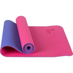 Njoy Your Sports Sportmat - Yogamat - Fitnessmat - Fitness - Antislip - Roze - Paars - 183 x 61 x 0.6 cm