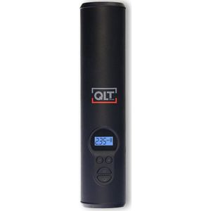 QLT Draadloze Luchtcompressor met LED Verlichting - Elektrische pomp - Inclusief USB-Oplaadkabel en 4 Opzetstukken - 10,3 Bar - LCD-display - Zwart