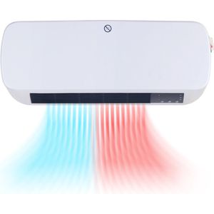QLT 2-in-1 Keramische Kachel met Wandmontage - Temperatuurregelaar - Wit