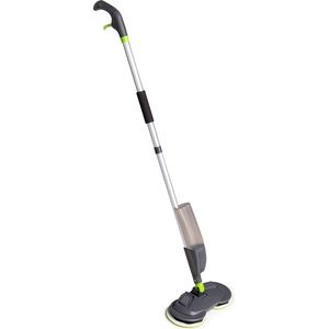 Shine Cyclonic Mop Dweilsysteem met Sprayer - Roterende Dweil met 2-Delige Steel en Spraysysteem – Voor alle Harde Vloeren - Grijs/Groen