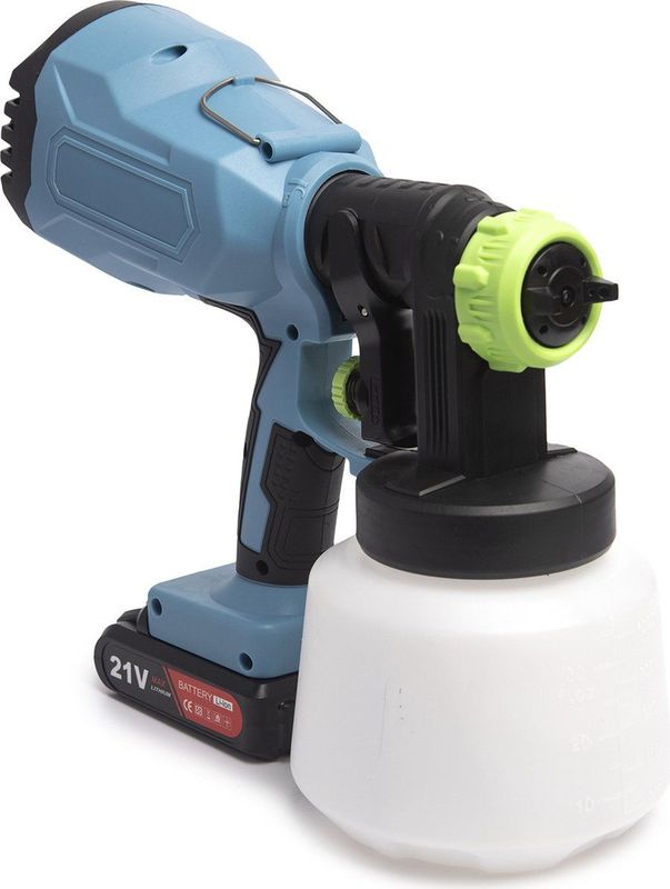 QLT - Verfspuit op Accu - Verfpistool - 800ML - Voor Watergedragen en Oplosmiddelhoudende Verf