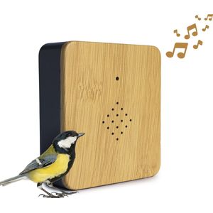QLT Vogelhuisje met geluid bewegingssensor - hout