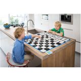 Dammen XL - Spelaccessoire - Hout - Waterdicht - 40 Pionnen