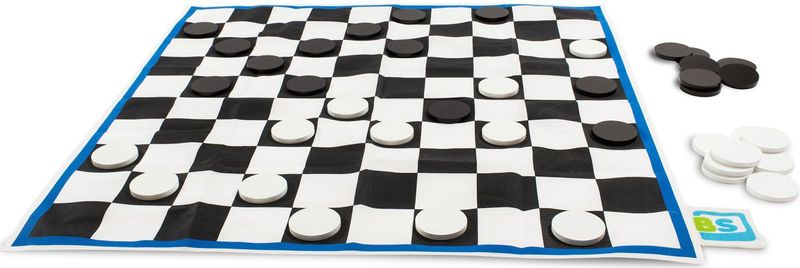 Dammen XL - Spelaccessoire - Hout - Waterdicht - 40 Pionnen