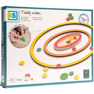 BS Toys Vlooienspel - Hout - FSC - Vloerspel - 2 tot 4 spelers - Vanaf 6 jaar - Cadeau kind
