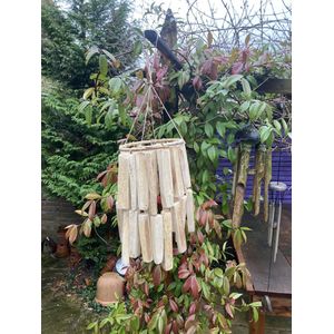 HBX natural living Hanger Chime bamboe Ø13xh30cm bruin Hout HBX natural living Windgong (23.0000cm x cm)