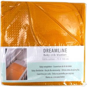 Baby Wiegdeken | Katoen Ledikant deken | Babydekentje | Wikkeldeken | Wafel | Geel