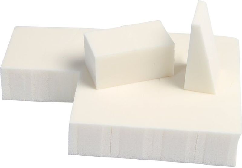 Make-up Studio Sliced Sponge Block Scheursponsjes White - 40 Stuks