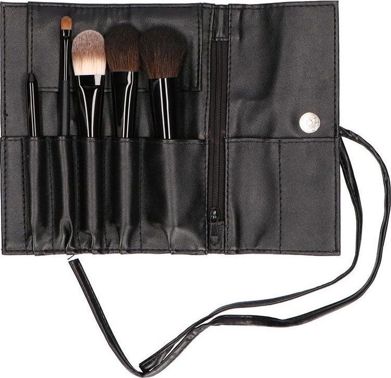 Make-up Studio - Penseeletui - Zwart - 5-vaks - Inclusief Kwasten