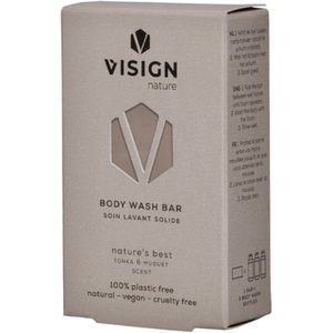 Visign Nature - Body Wash Bar - Citroen - Natuurlijke Ingrediënten