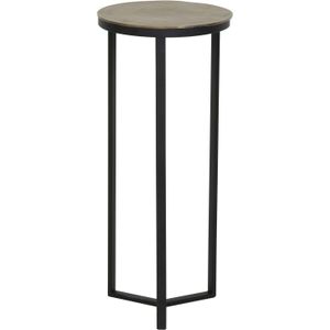 Light & Living - Zuil - Ø35 cm - Mat Zwart - Ruw Antiek Brons