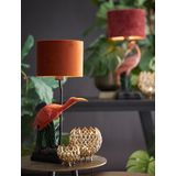 Light & Living Kap cilinder 25-25-18 cm VELOURS terra