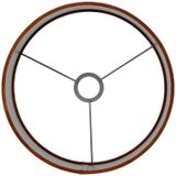 Light & Living Kap cilinder 25-25-18 cm VELOURS terra