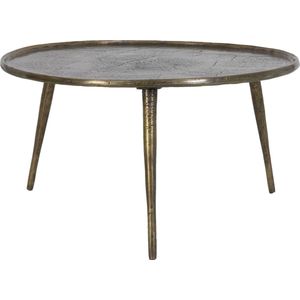 Light & Living Bijzettafel Babina - Antiek Brons - Ø67,5cm - Klassiek