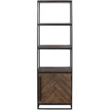 Light & Living Kast CHISA hout zwart 180 x 55 x 40