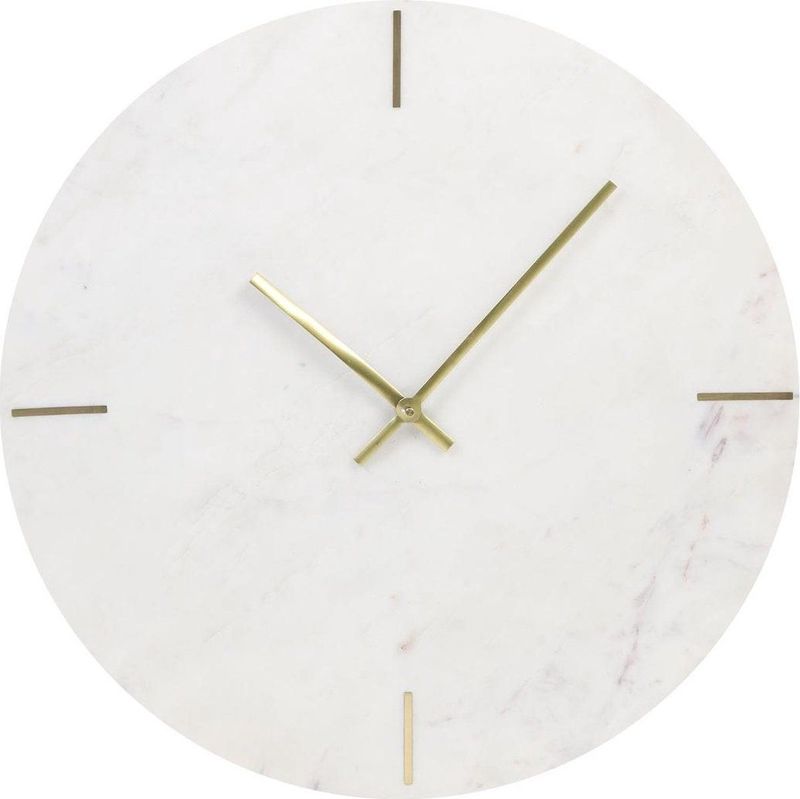 Light&Living - Moreno - Tafelklok - Wit - Metaal