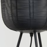 Light & Living - Tafellamp Tomek - Zwart - Ø21cm - Metaal - Modern