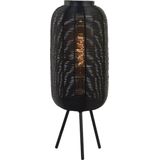 Light & Living - Tafellamp Tomek - Zwart - Ø21cm - Metaal - Modern