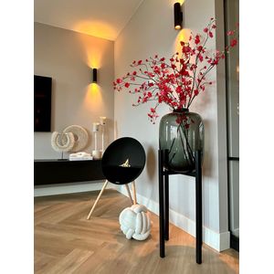 Light & Living - KEIRA - Vaas - Grijs - Hoogte 45 cm - Diameter 32.5 cm