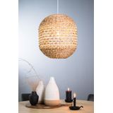 Light & Living - Tripoli - Hanglamp - Ø60x29,5cm - Rotan Naturel/Wit