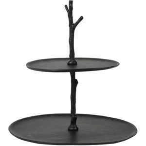 Light & Living Etagere Tresa - Zwart - 2 Laags