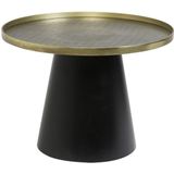 Light & Living Salontafel Popeta - Antiek Brons/Zwart - Ø60cm - Industrieel