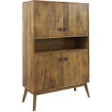 Light&living Kast 104x40x158 cm ESPITA hout olie bruin