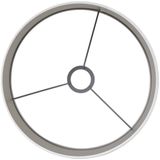 Light & Living - SAVERNA - Lampenkap - Wit - Ø25x18 cm - Handgemaakt