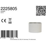 Light & Living - SAVERNA - Lampenkap - Wit - Ø25x18 cm - Handgemaakt