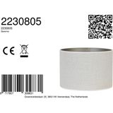 Light & Living Lampenkap Saverna - Wit - Ø30cm - Textiel