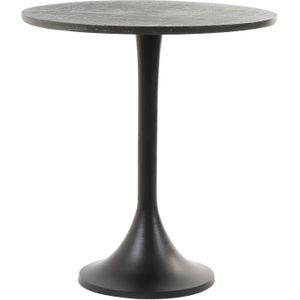 Light & Living Bijzettafel Rickerd - Zwart - Ø48cm - Modern