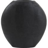Light & Living Vaas Skeld - Zwart - 39x11x40cm - Luxe