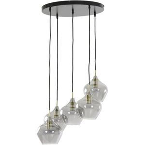 Light & Living Hanglamp Rakel - Antiek Brons - Ø61cm - 5L - Modern,Luxe - Hanglampen Eetkamer, Slaapkamer, Woonkamer