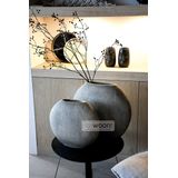 Light & Living Vaas Rayskin - Grijs - 40x14x36cm - Modern