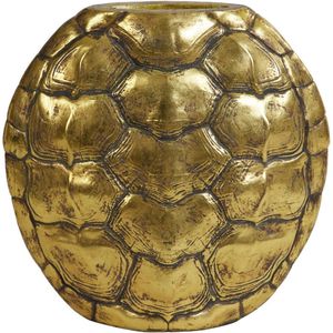 Light & Living - Vaas Turtle M Goud - Kunststof Antiek Brons - 40x41x11cm (hxbxd)