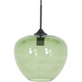 Light & Living Hanglamp Mayson - Glas Groen - Ø30cm - Modern - Hanglampen Eetkame - Slaapkame