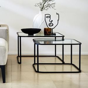Light & Living Salontafel Lofti - Zwart - Set - Modern
