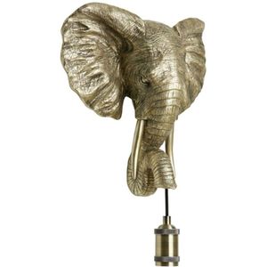 Light & Living Wandlamp Elephant - Goud - 35x13x36cm - Binnen Modern