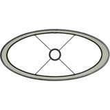 D - Light & Living - Lampenkap ZINC - 30x15x25cm - Grijs