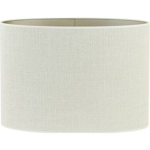 Light & Living Lampenkap Ovaal Saverna - Eiwit - 30x15x25cm - voor Tafellampen, Staande lamp