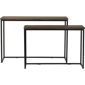 Light & Living Sidetable Bryson - Set van 2 stuks - Bruin