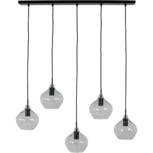 Light & Living Hanglamp Rakel - Zwart - 104x20x120cm - 5L - Modern - Hanglampen Eetkamer, Slaapkamer, Woonkamer