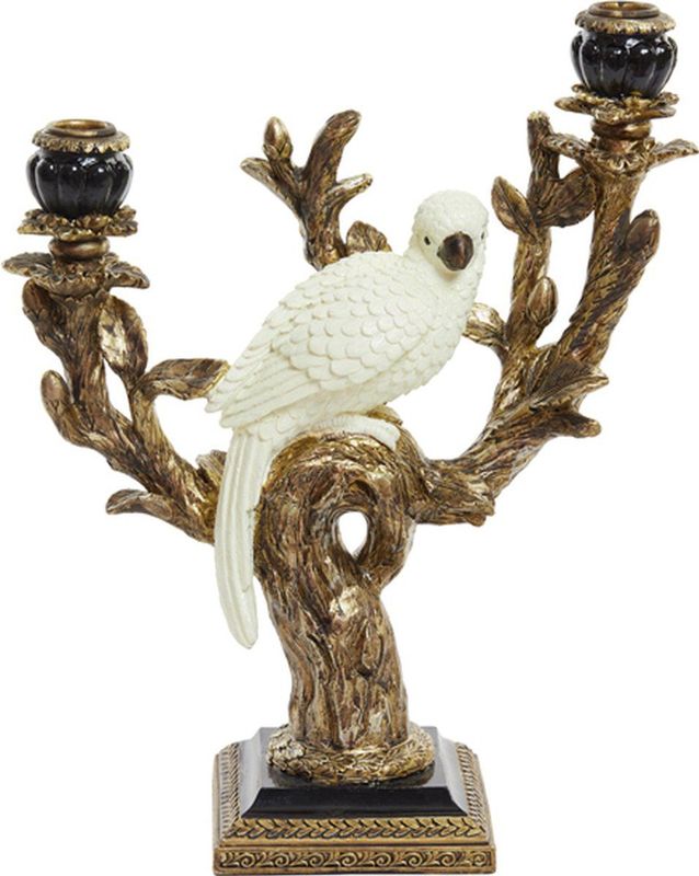 Kaarsenhouder - Zwart - Metaal