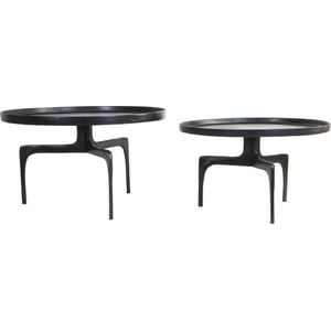 Light & Living - Salontafel PANO Set van 2 - 75x75x44cm - Brons